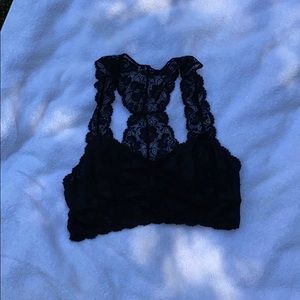 Black lace bralette